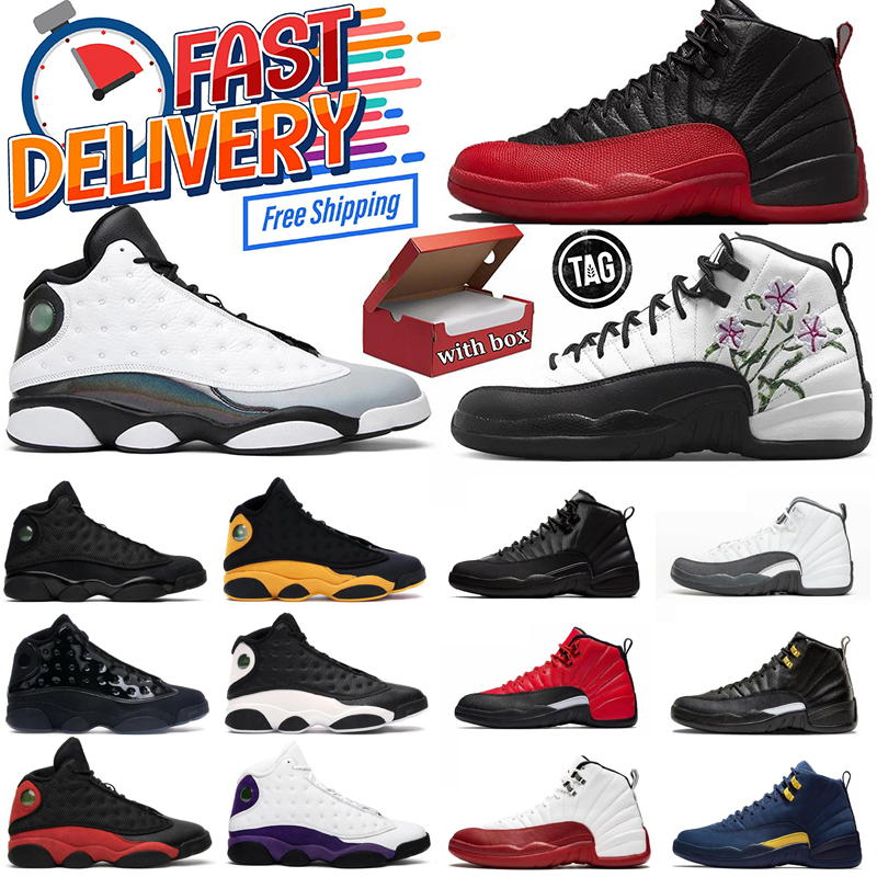 Designer Men Midnight Navy 12s 13s Basketball Shoes mens women Reverse University Blue Wolf Grey Black Flint Playoffs Lucky Green trainers Sneakers for Women