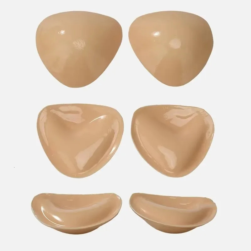 Double Sided Adhesive Sticky Bra Inserts Push Up Thick Sponge Breast Lift Pads Women Swimsuit Bikini Cup Enhancer 250611