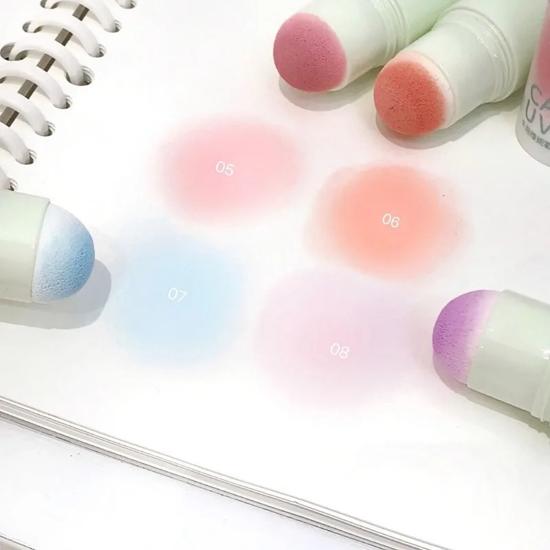 Cream Taro Pink Blush Stick Cute Rouge Face Orange Blue Purple Blusher Matte Low-saturation Makeup Cheek Stick Lasting Cosmetics 250614