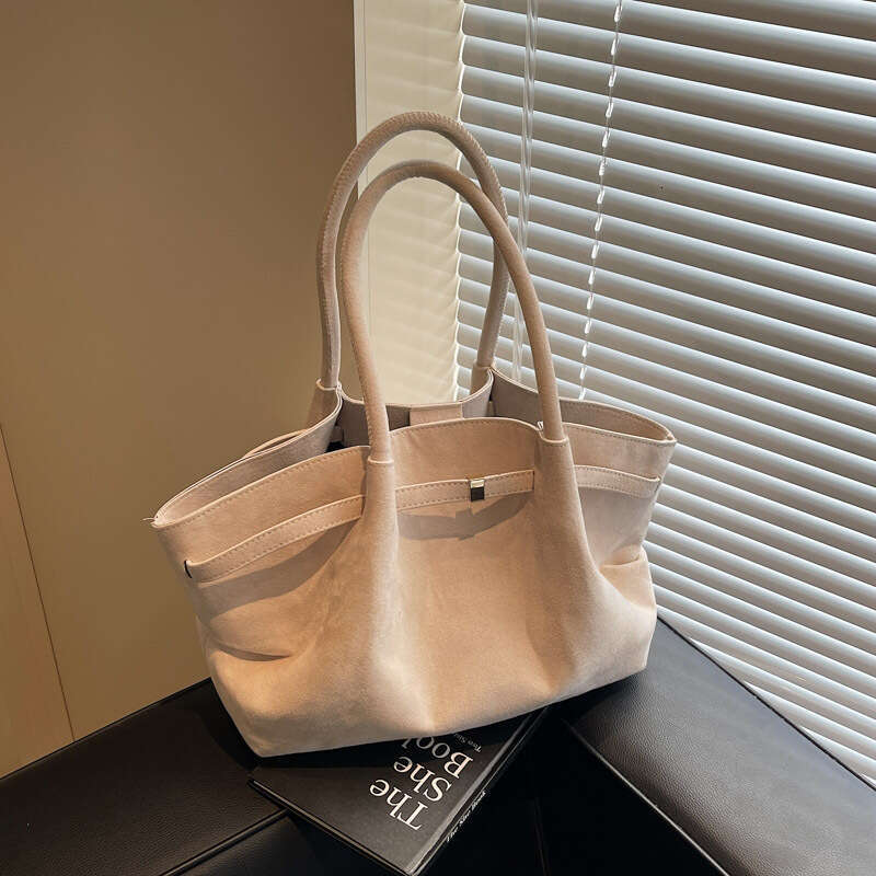 Suede Tote for Women 2025 New Style Women's Autumn Winter High-end Underarm Bag Niche Design Handbag