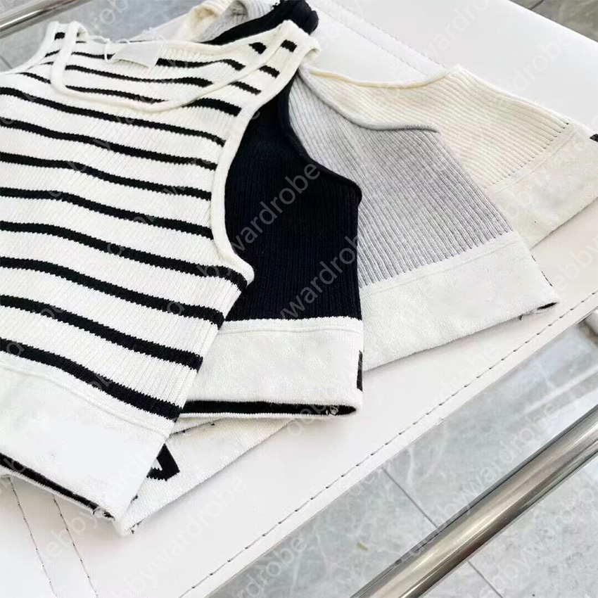 tank top women Cropped Top t shirt women Knits Tee Sport Top Sleeveless Tank Tops Vest Yoga Tee Embroidered Knit Vest Femme womens designer clothing woman tops croptop