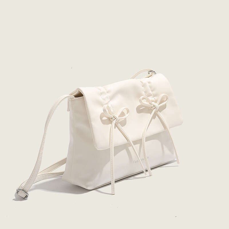 Pink Bowknot Tote 2025 New Trend Large Capacity Commuter Underarm Simple Shoulder Crossbody Bag for Women