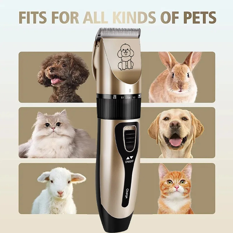 Cat Dog Hair Clipper Electrical Professional Hair Clipper for Pets Silent Hair Cutter USB Rechargeable Pet Grooming Clipper Set 250614