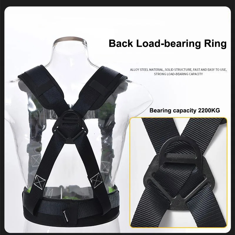 Highaltitude Work Safety Belt Rope Set Outdoor Rock Climbing Electrician Construction Harness Protective Equipment 250611