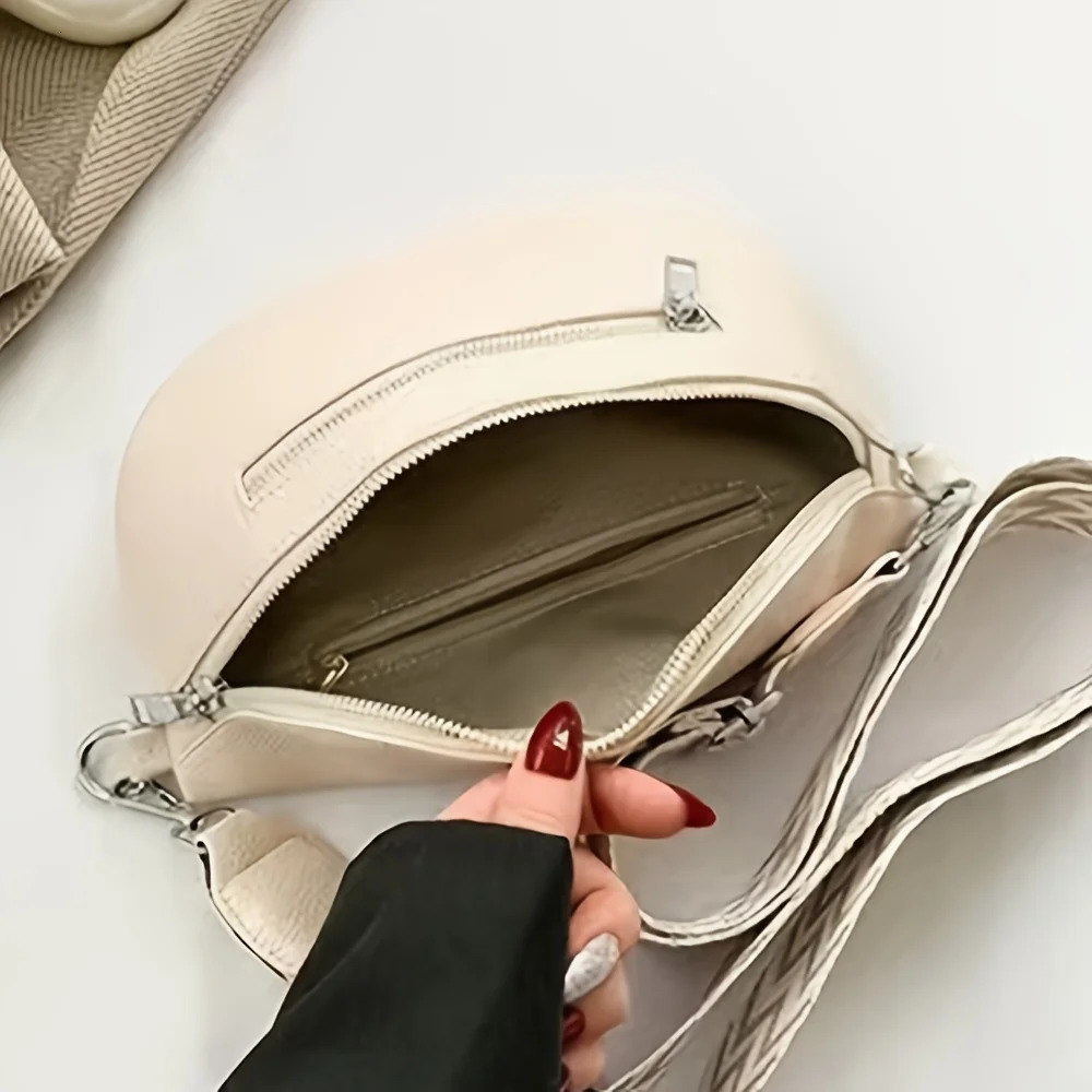 Soft Leather Women Fashion Casual Fanny Pack Saddle Bag Chest Single Shoulder Crossbody Travel Mobile Phone 250612