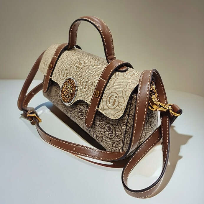 Genuine Leather Fashion Brand Small Square for Women 2025 New High-end Niche Versatile Shoulder Crossbody Bag