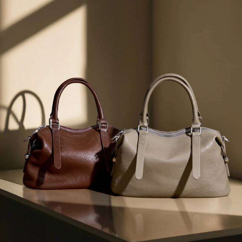 Burminsa Cowhide Genuine Leather Handbags For Women New 2025 Designer Slouchy Satchel Work Ladies Shoulder Crossbody Bags