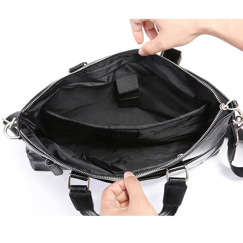 Fashion Business Briefcase Men Simple Mens Handbag Crossbody Bag Hand Bag Shoulder Messenger Bags Satchels Document Bag 250614