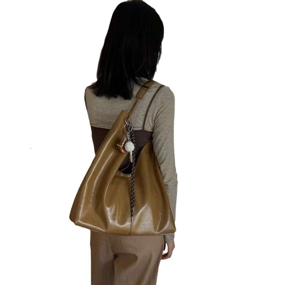 Leather High-end Casual Soft Underarm Large Capacity Tote for Women 2024 New Fashion Single Shoulder Crossbody Bag