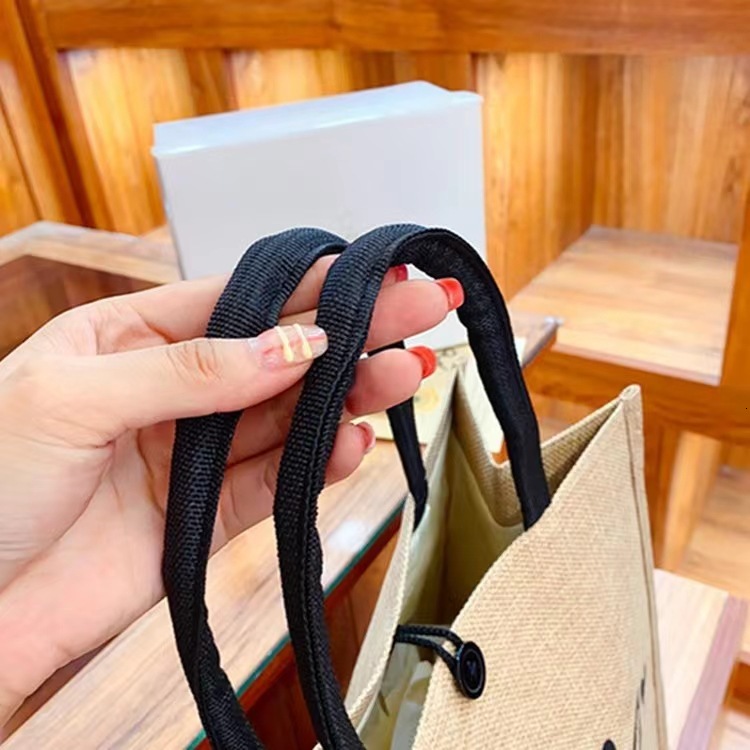 Free Shipping 2025 New Designer Bag Trendy Linen Cloth Women's Handbag Fashion High Quality Shopping Bag Fashion Printing