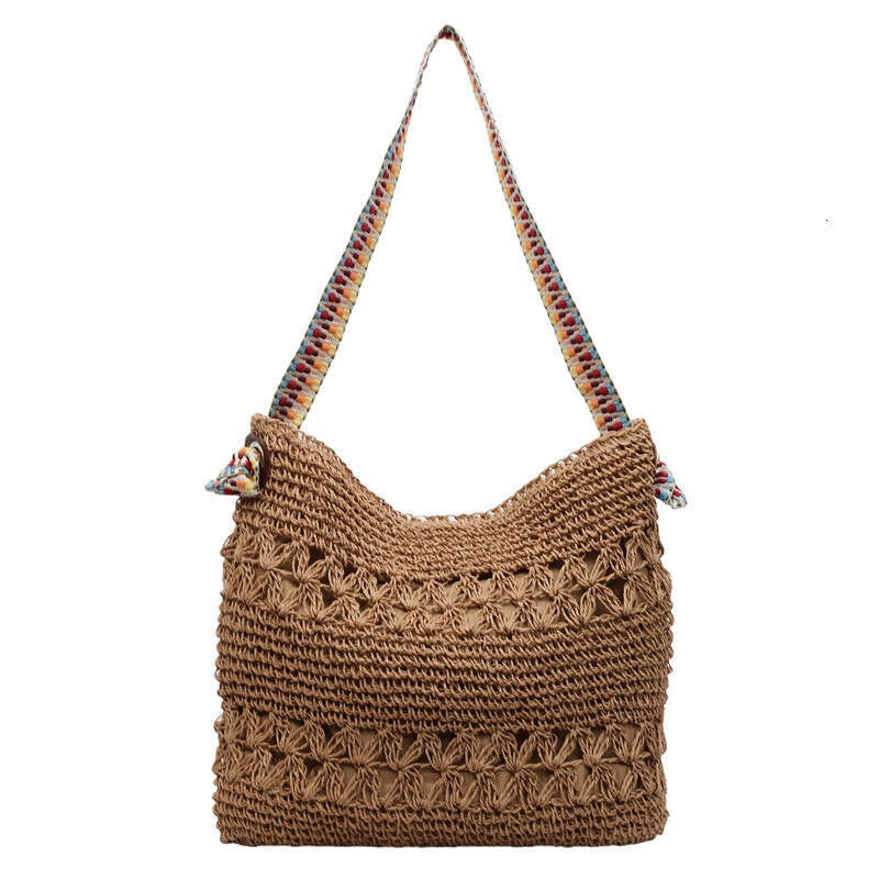 Vacation Beach Straw for Women 2025 New Lazy Style Woven Large Capacity Fashionable Shoulder Underarm Bag