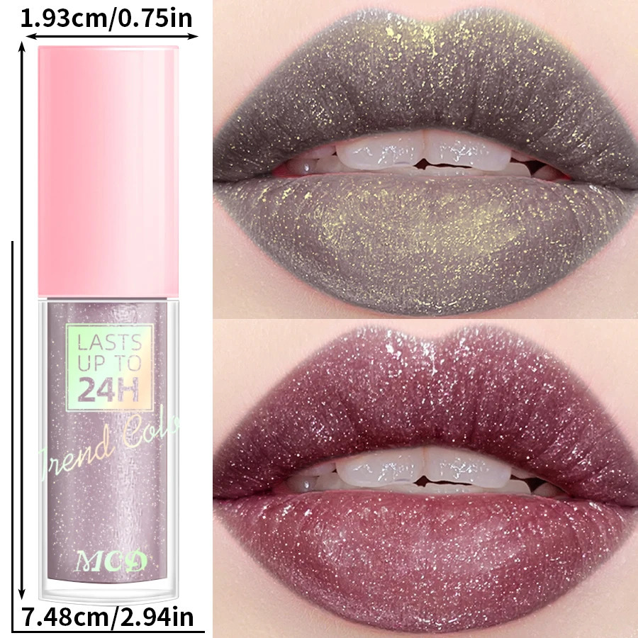 18 Colors Glitter 1pcs Lip Glaze Long Lasting Lip Gloss Waterproof Liquid Lipstick Makeup Lip Oil Lip Tint Lip Balm 250614