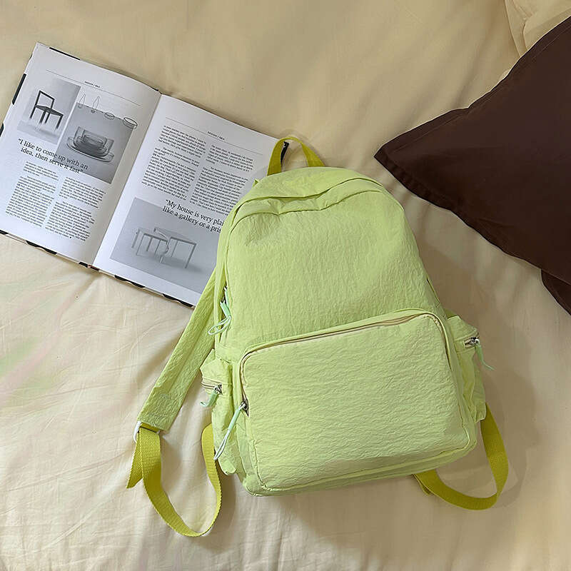 Casual Style Female College Ins Korean Version, Simple Travel Backpack for Middle and High School Students, Campus Double Shoulder Bag