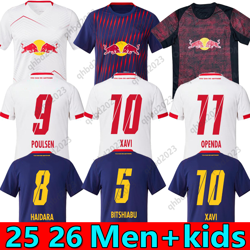 25 26 RB Leipzig jersey XAVI SIMONS RBL 2025 2026 Soccer Jerseys SESKO RB OLMO SECKO OPENDA LUKEBA GEERTRUIDA HAIDARA NUSA 2024 RBL Football Shirt man kids