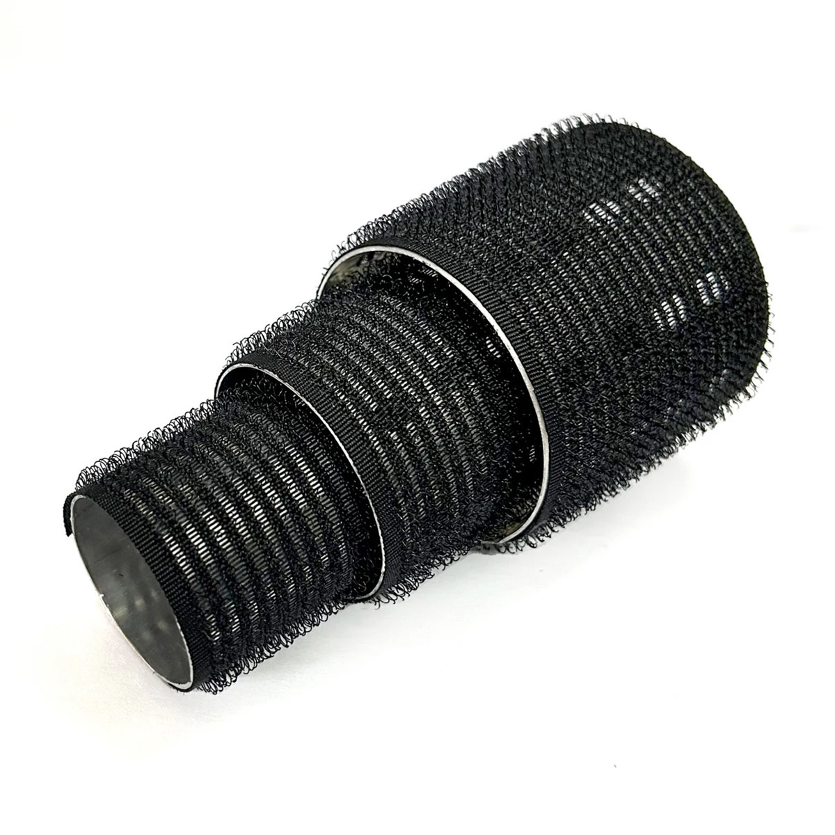 12pcs/set Aluminum Core Black Lazy Hair Rollers Hook Loop Hairdryer Fast Heat Hollow Self Grip Air Bang Raise Sleep Curls 1931 250613