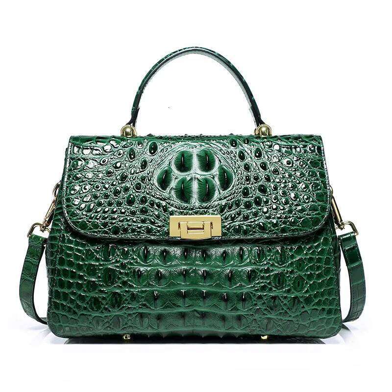 Designer Bag New Fashion Alligator Women Handbags European Designer Cow Genuine Leather Shoulder Bags Female Girl Brand Crossbody Bag