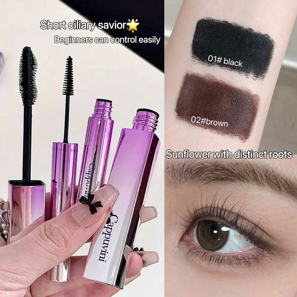 Waterproof Mascara Curling Primer Set Lengthening Volumizing Eyelash Black Brown Natural Enhance SmudgeProof 250606