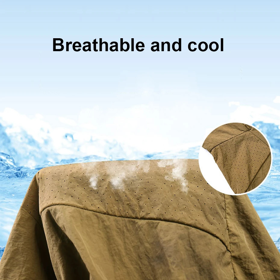 Summer Sunscreen Jacket Men Thin Waterproof Coat Fashion Casual Breathable Fishing Cycling Outerwear Nylon 250614