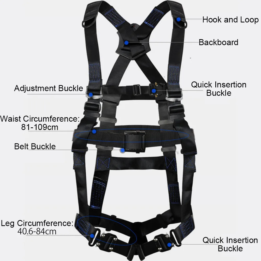 Highaltitude Work Harness Five Point Safety Belt Outdoor Rock Climbing Training Electrician Construction Protective Equipment 250611