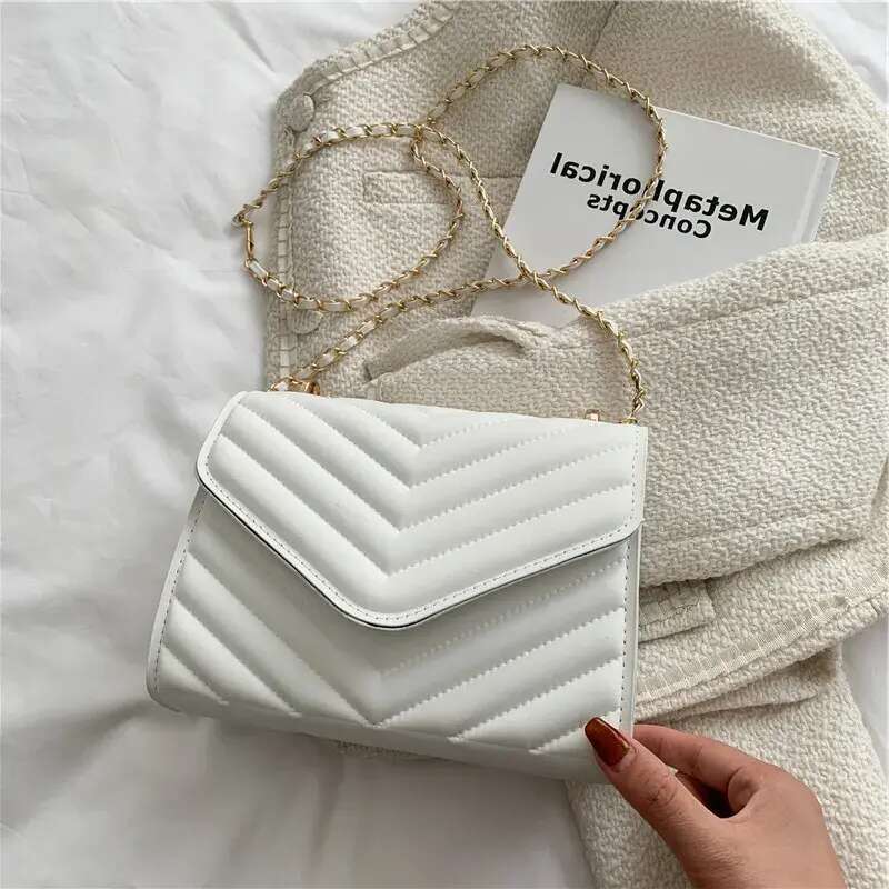 Designer Shoulder Bag Free Shipping Womens New Minimalist Design Trendy Chain Crossbody Casual Small Square Free shipping