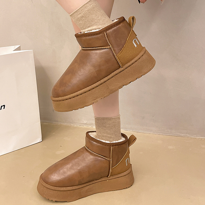 hot Free shipping designer Boots for woman cotton shoes winter keep warm Fashion Boots vintage black brown platform snow boots