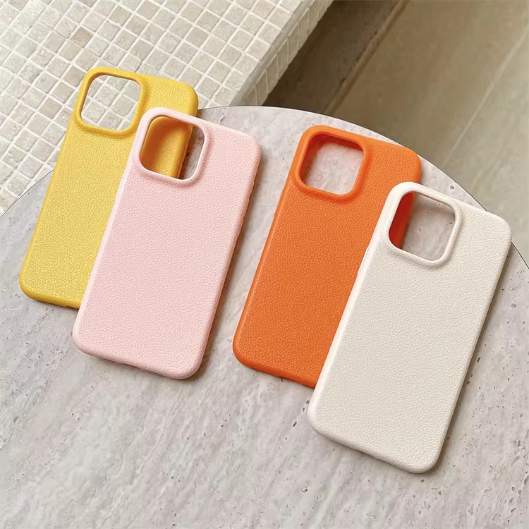 Premium Minimalist Faux Leather Phone Cases for iPhone X & Pro - Sleek Protective Covers