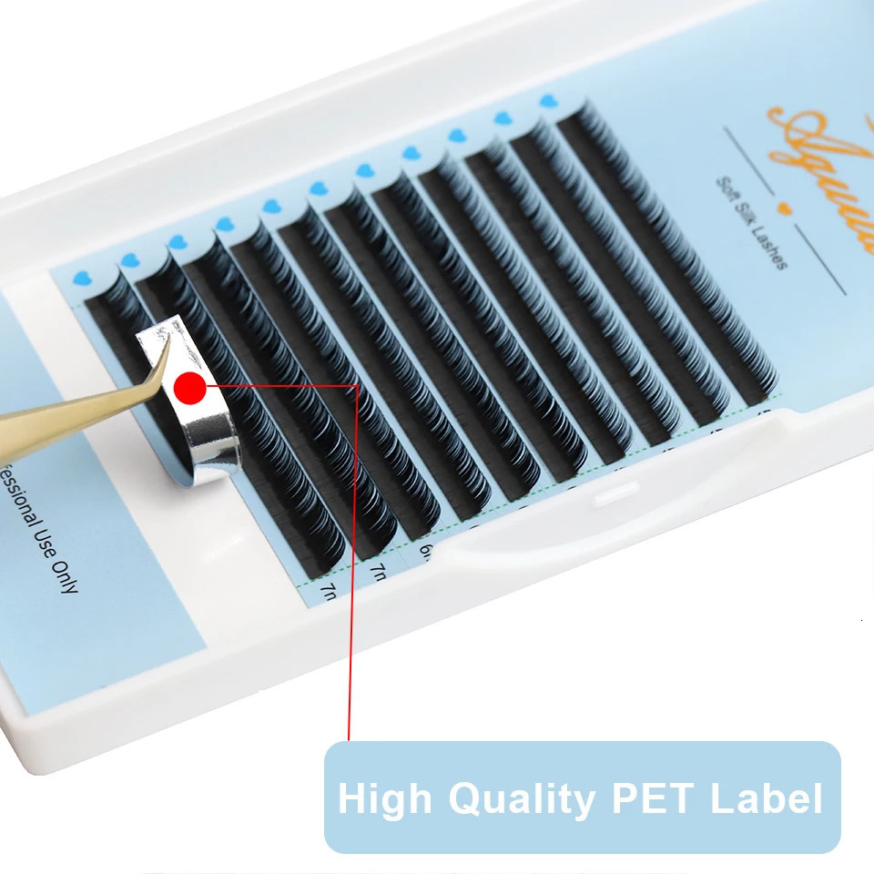 AGUUD Bottom Lashes 5 6 7 8mm BC Curl Short Natural Faux Mink Individual Eyelash Extension Lower Eyelash Under Lash Extension 250614