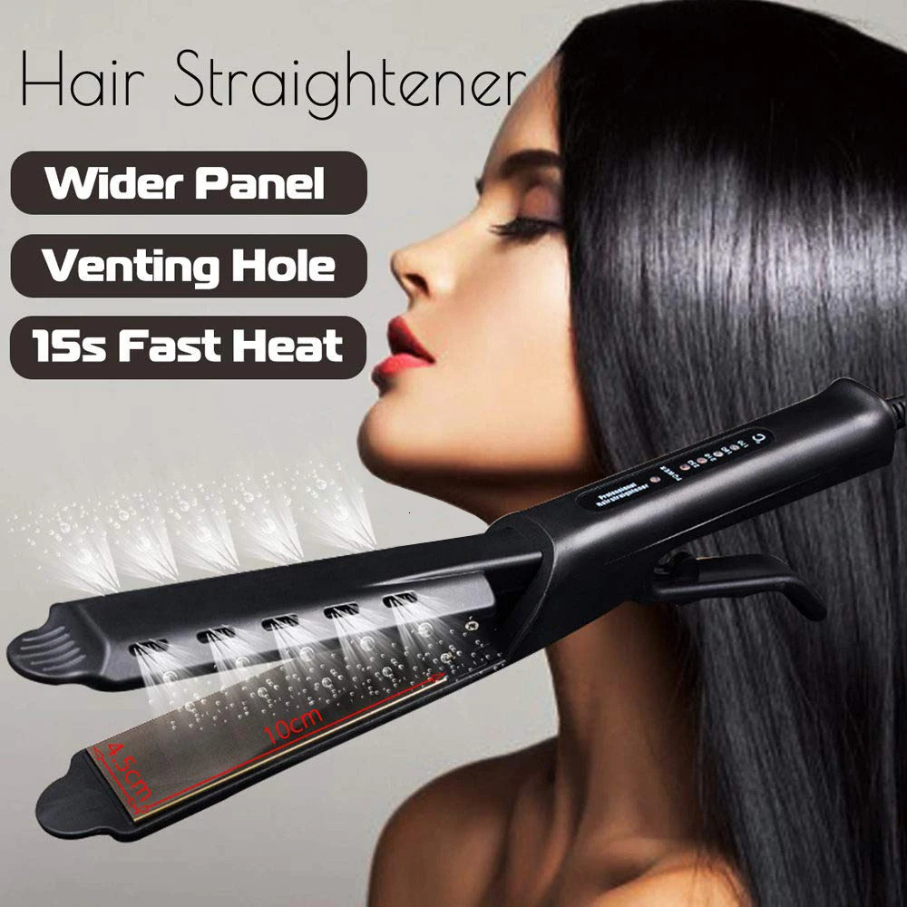 Professional Hair Straightener Four-gear Flat Iron Ceramic Heating Plate Wet Dry Heats Up Fast Straightening Styling Tool 250611