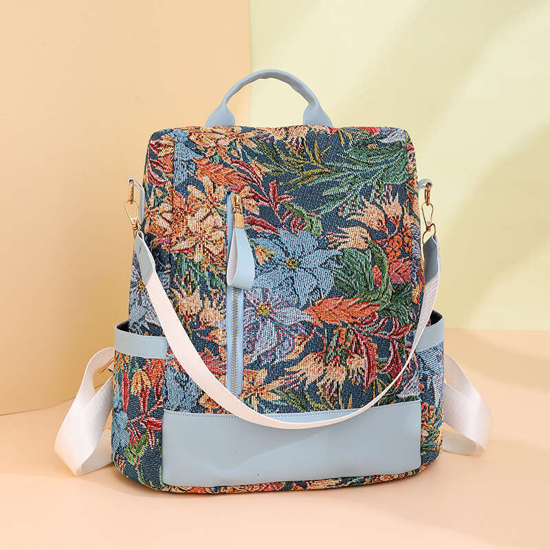 Backpack Texture Large Capacity Nylon Commuter Student School 2025 New Casual Travel Women's Bag