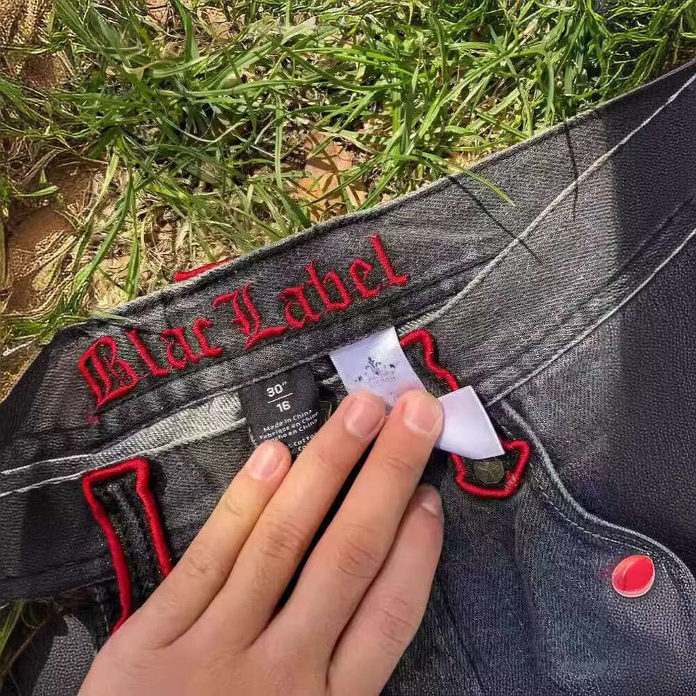 American Skull Embroidery Loose Beach Summer Street Fashion Y2K Denim Shorts Harajuku