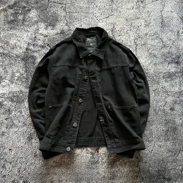 Tough Men American Retro Farm Style Amekaji Multi Pockets Workwear Heavyweight 15OZ 100% Cotton Denim Jackets for Autumn Winter 250614