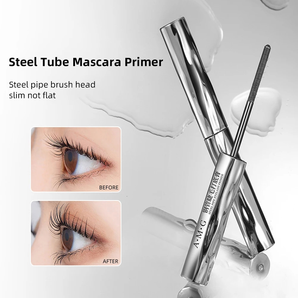 Metal Iron Lashes Mascara Waterproof Silk Fiber Black Long Curling Eyelash s Nonclumping Eyes Makeup Cosmetics 250606