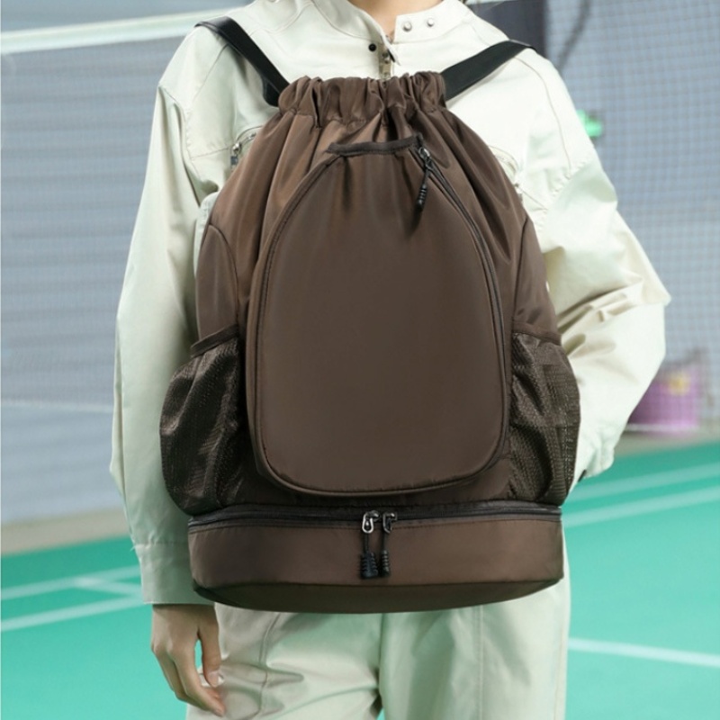 Tennis bag sports outdoors backpacks badminton bags multifunctional large capacity separate shoe compartment drawstring backpack lightweight waterproo