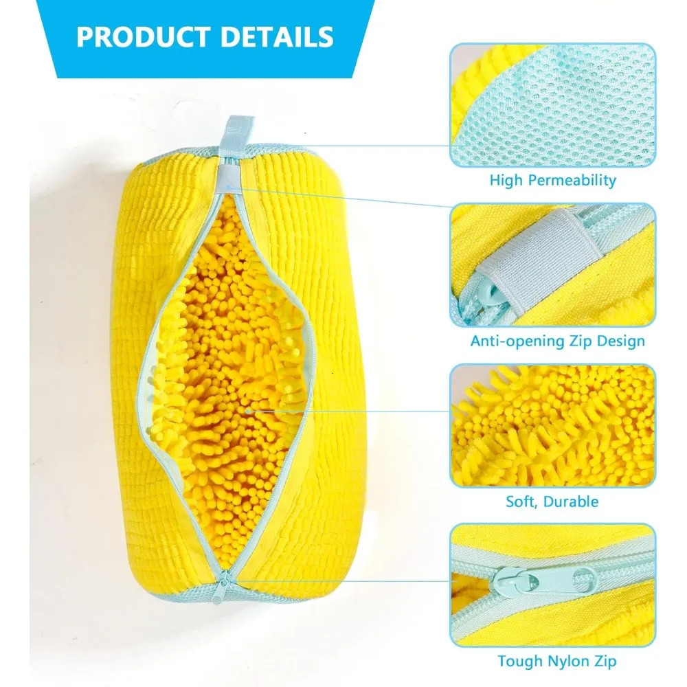 Shoe Washing Machine Bag Reusable Laundry Shoe Bag for Washer and Dryer Soft Mesh Cleaning Kit for Sneakers Trainers Tennis Shoe 250609