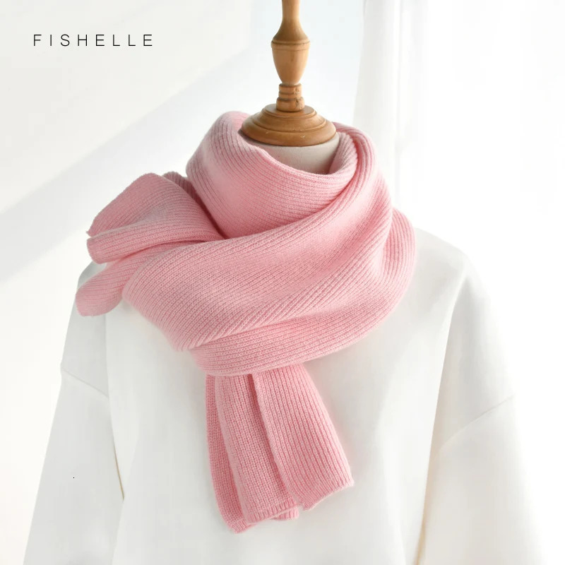 cashmere knitted scarves rose red pink white wool women winter scarf adults warm thick wool scarf s ren 250610