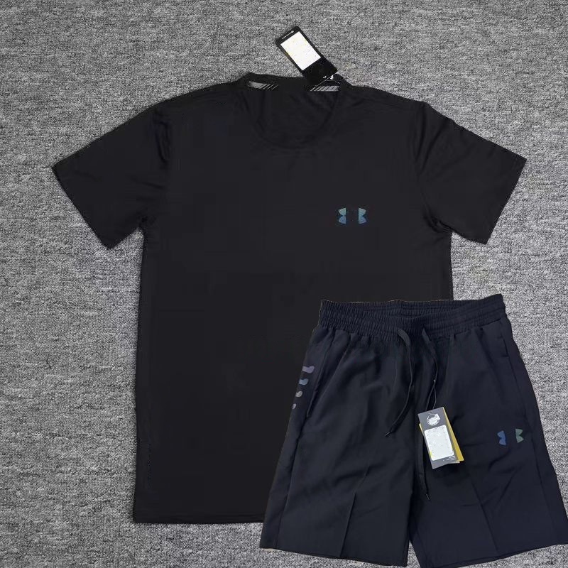 Mens Designer tracksuit tracksuits gym shorts set Quick Drying T-shirt Sports Short Sleeve Running Fitness Basketball Sportswear Graphic tshirt shorts hip hop pant