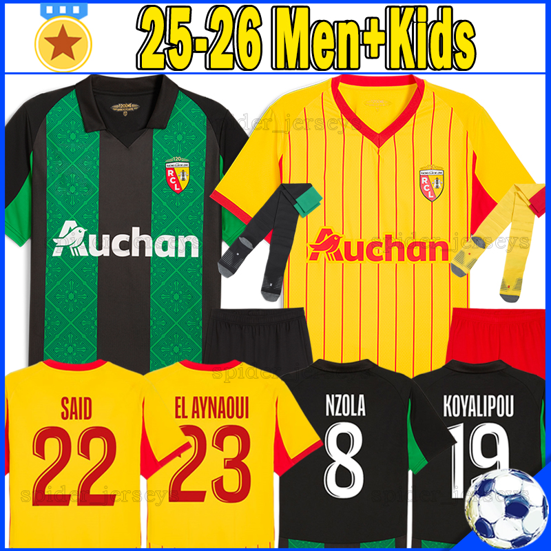 24 25 maillot RC LeNs soccer jerseys Player Version retro 1997 EL AYNAOUI NZOLA KOYALIPOU 2025 2026 LABEAU-LASCARY KHUSANOV FULGINI MACHADO Football Shirts kids kits