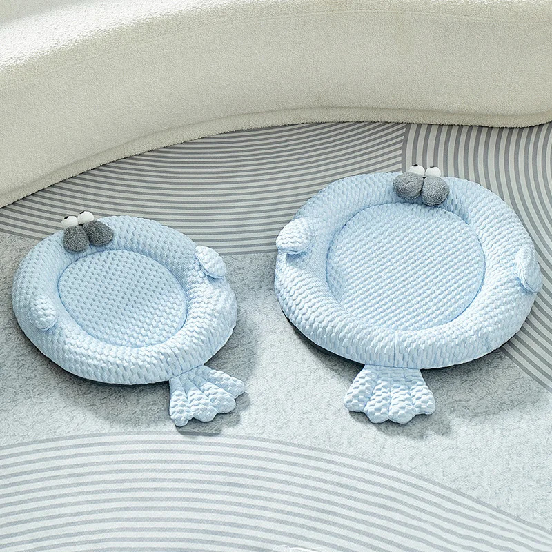 Summer Pet Dog Cooling Mat Breathable Cat Sleeping Bed Puppy Mat Animal-shaped Pet Bed for Cats Small Medium Dogs Pet Supplies 250614
