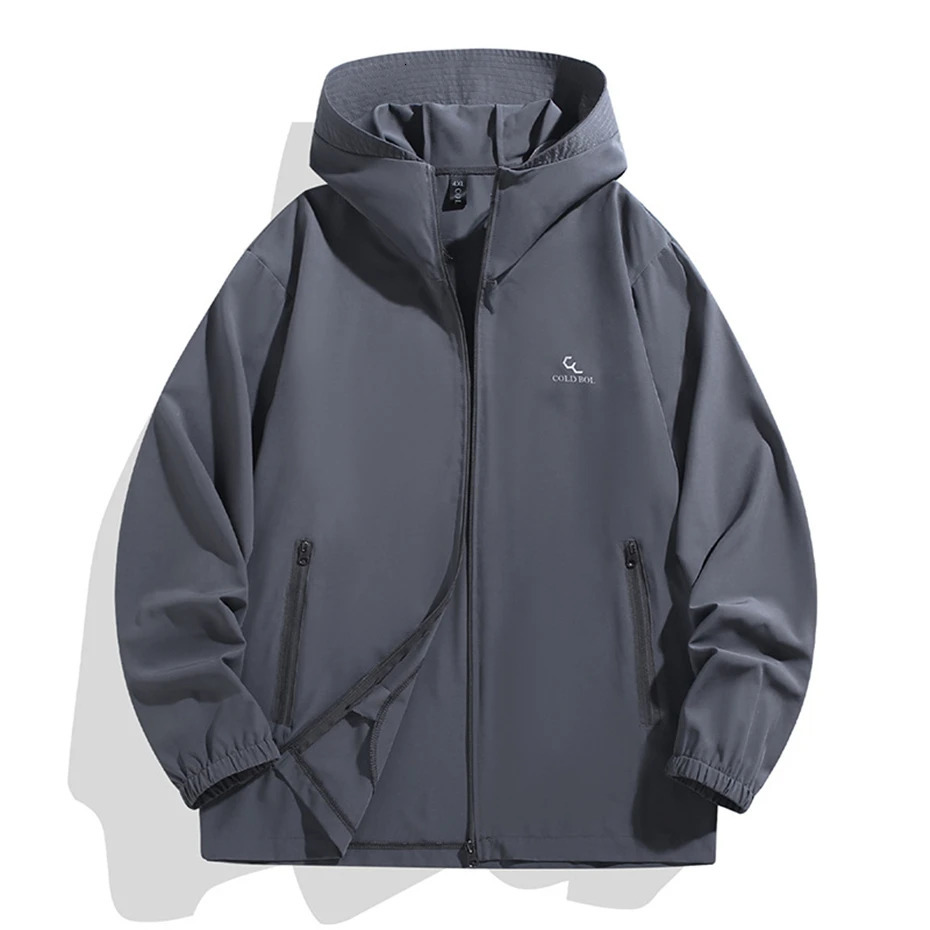 Summer Cool Thin Jacket Men 12XL Plus Size Sunscreen Jackets Male Fashion Casual Solid Color Fishing Camping Big Size 250614