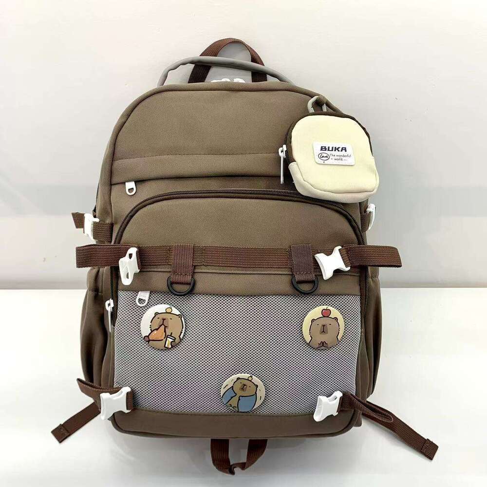 Junior High Fresh Style Large Capacity Simple Casual Travel Backpack Student School Bag