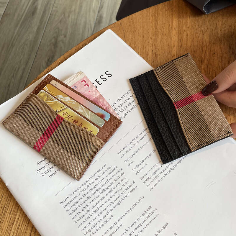 Hot Selling Card Holder for Women, Genuine Leather, Compact and Exquisite, High-end, One-piece Ultra-thin New Niche Design