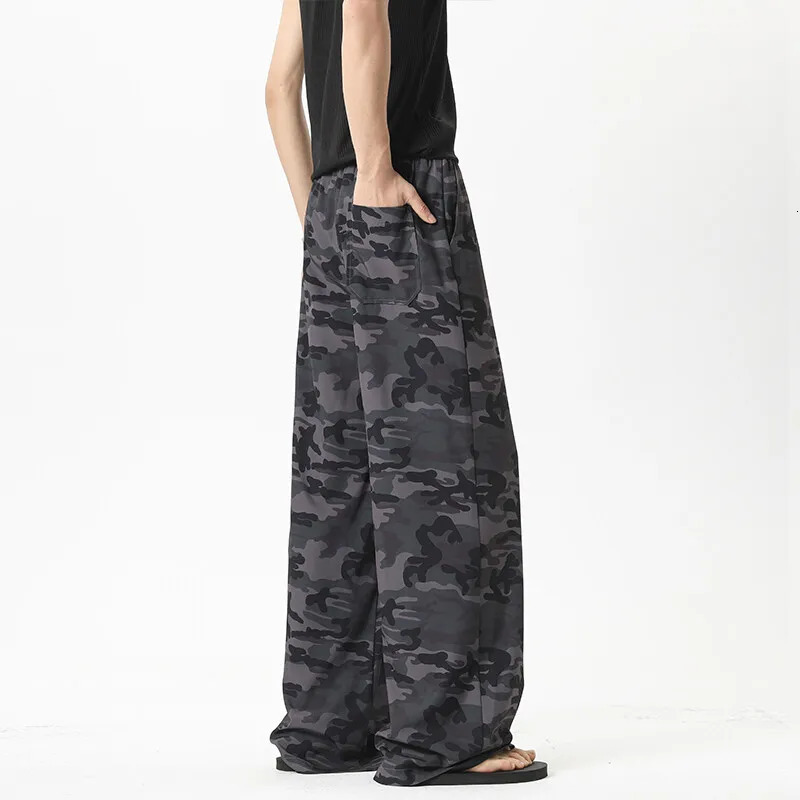 LAPPSTER Camo Korean Fashion Joggers Pants For Men Streetwear 2000s Clothes Y2k Sweatpants Elastic Waist Wide Leg Mens Joggers 250614