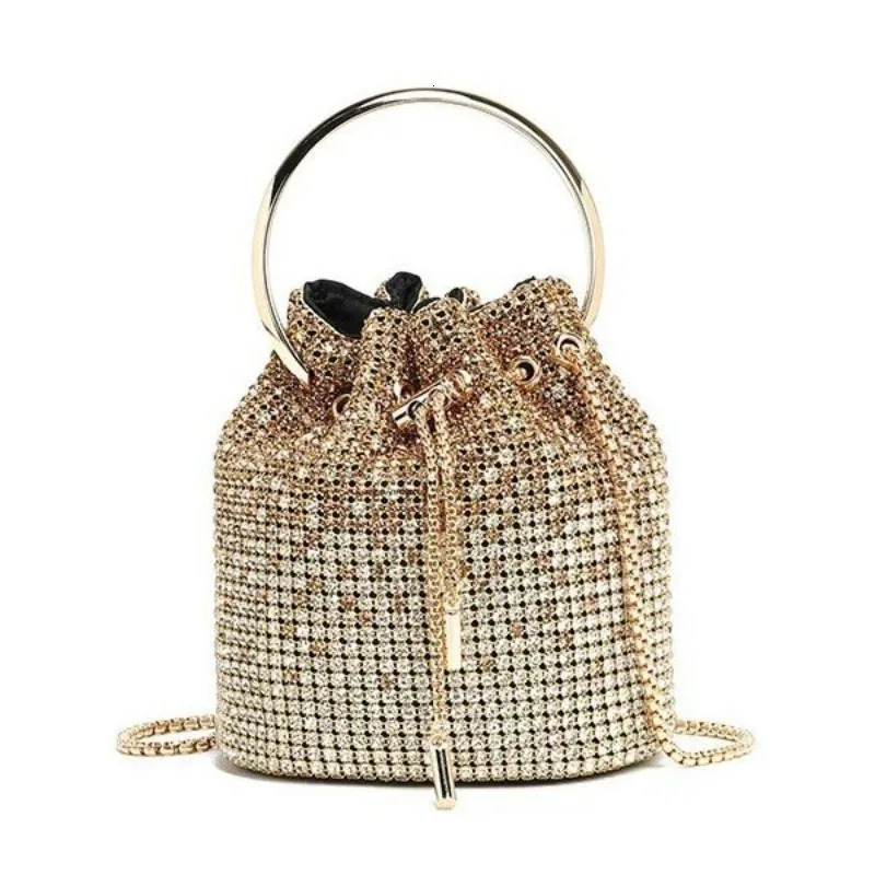 Luxury Rhinestone Pearl Evening Bag Glamorous Stage Performance Purse Sparkly Prom Party Shoulder Crossbody Messenger Women 250614