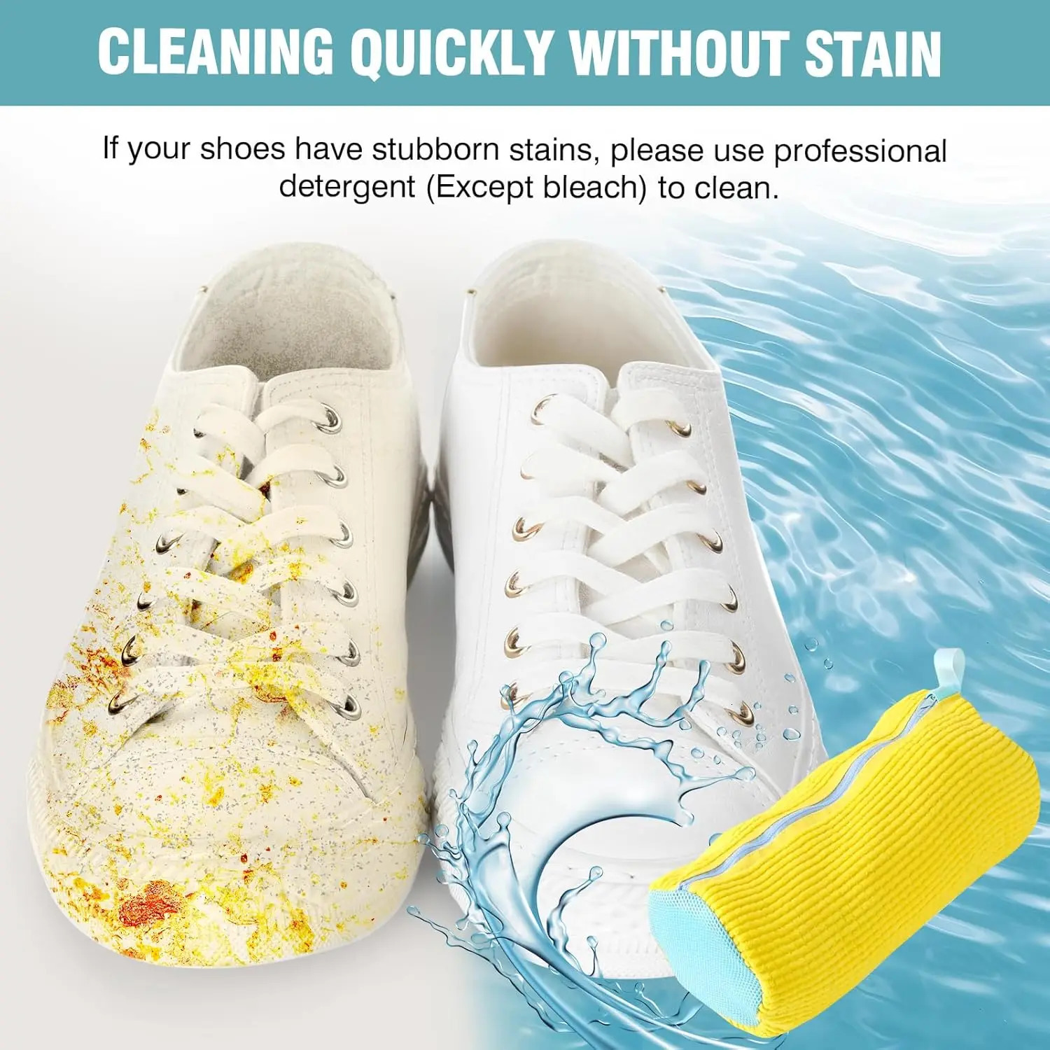 Shoe Washing Machine Bag Reusable Laundry Shoe Bag for Washer and Dryer Soft Mesh Cleaning Kit for Sneakers Trainers Tennis Shoe 250609