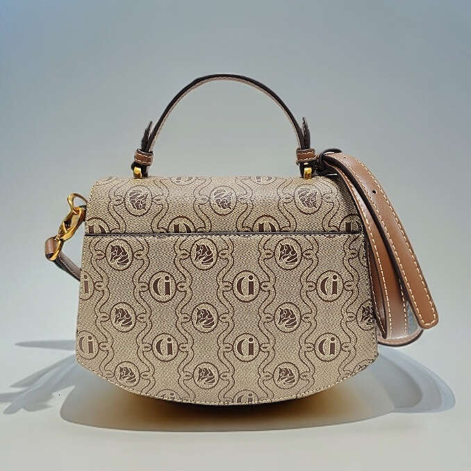 Leather Fashion Brand Genuine Handbag Small Square for Women 2025 New High-end Rivet Niche Shoulder Crossbody Bag