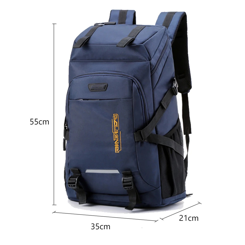 50L Outdoor Camping Backpack Hiking Bag Men Travel Bags Sports Tactical Rucksack Waterproof Climbing Mountaineering Bags XA935WA 250609
