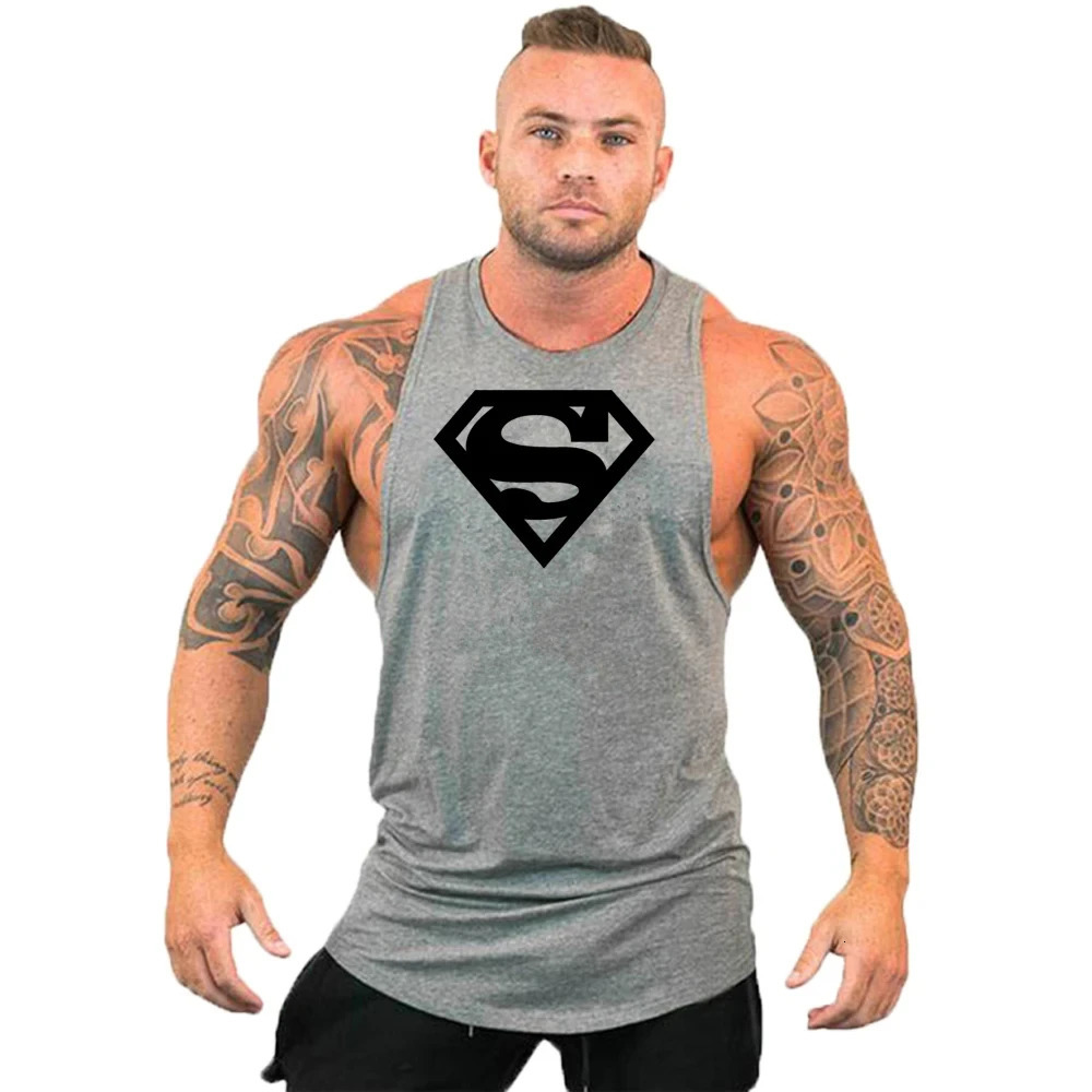 Mens Clothing Bodybuilding and Fitness Stringer Singlets Tank Top Vest Sleeveless Sweatshirt Workout Shirt Undershirt Gym Gyms 250609