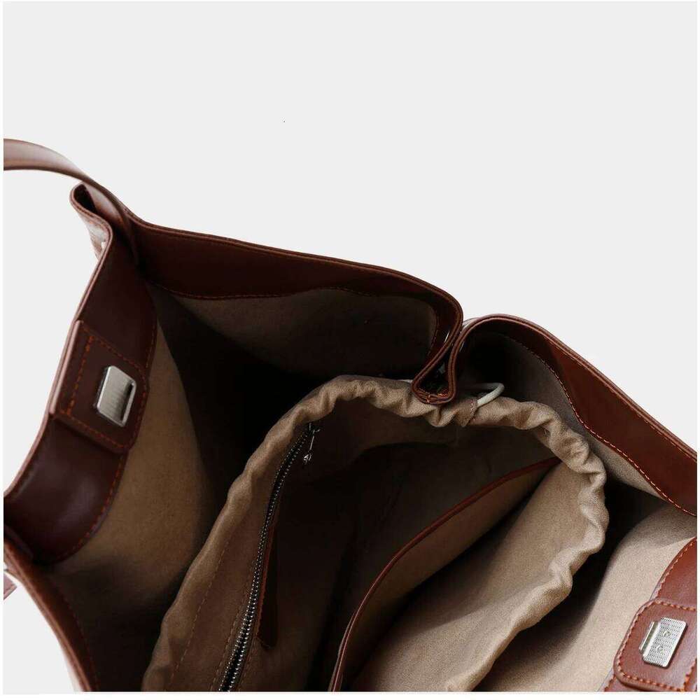 Designer Bag Free Custom First Letter Head Leather With Canvas Tote Women S Shoulder Portable Commuting Large Capacity Bat Bag