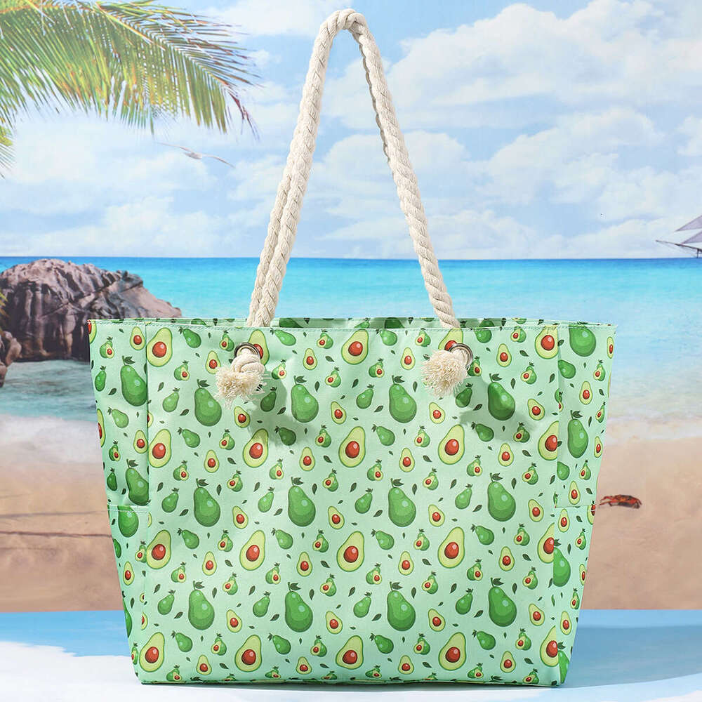 New Printed Beach bag Tote Bag Large Capacity Casual Shoulder Simple Fashion Summer Travel