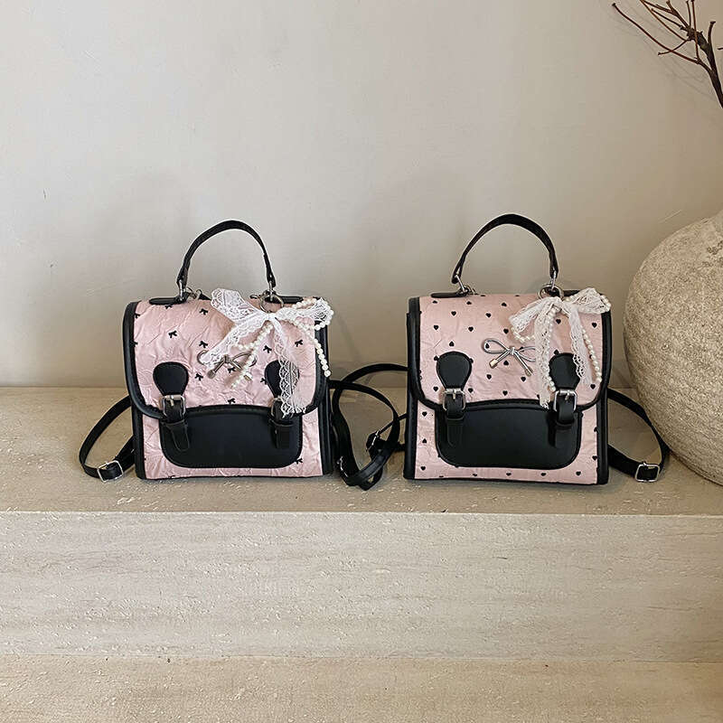 2025 New Fashion Casual Women's Korean Student School Bag Trendy British Style Travel Backpack